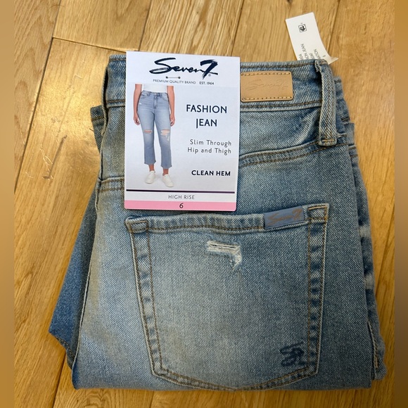 Seven7 Women’s High Rise Jeans Size 6 - Picture 1 of 2